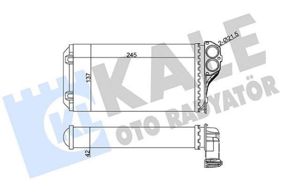 KALORİFER RADYATÖRÜ 307 1.4-1.6HDI 03-05 OTOM.KLİM resmi