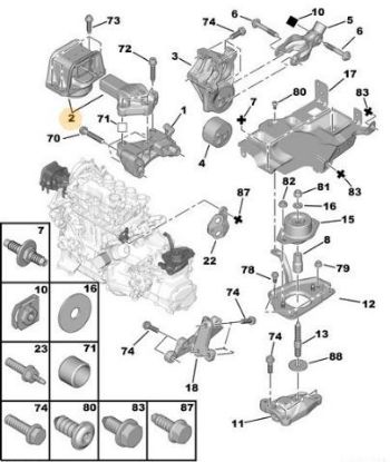 MOTOR TAKOZU  C3 307 resmi