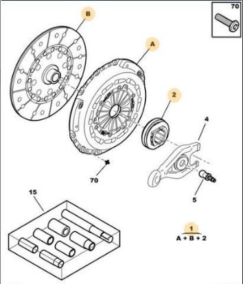 DEBRİYAJ BASKI PLAKA BOXER 2.2HDI 120BG 06->(Güçlendirilmiş) resmi