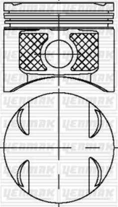 MOTOR PİSTON+SEGMAN 0.50 MGN II-CLIO II-CLIO III-MODUS-SCENIC II K4J 1.4 16V 80.00 resmi
