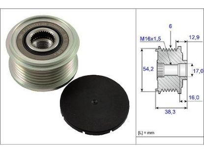 ALTERNATÖR KASNAĞI  206-307-PARTNER 1.6HDI/DV6TED resmi