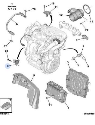 MOTOR DEVİR KAPTÖRÜ  206-207-3008-FIESTA 1.4/DV6 resmi