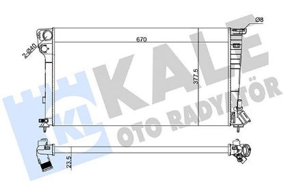 RADYATÖR 2 SIRA AL+PL SİS. PARTNER YM.-1330.41-133 resmi