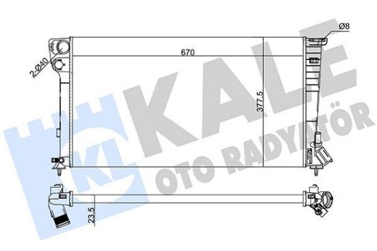RADYATÖR 2 SIRA AL+PL SİS. PARTNER YM.-1330.41-133 resmi