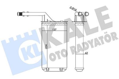 KALORİFER RADYATÖRÜ 106-SAXO VALEO TIPI 96-> resmi