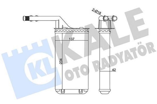 KALORİFER RADYATÖRÜ 106-SAXO VALEO TIPI 96-> resmi