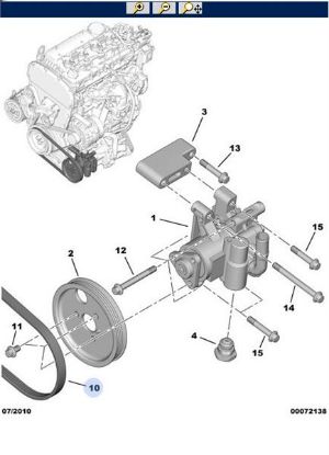 DİREKSİYON POMPA KAYIŞI 4 PK 922 BOXER 06-> resmi
