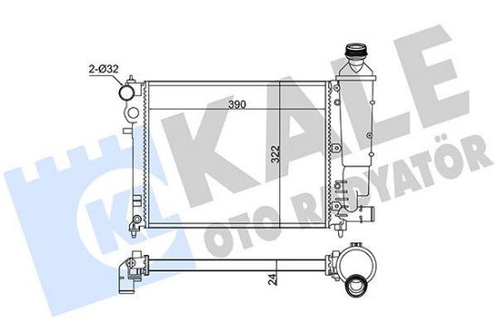 RADYATÖR Brazing Klimasız 106-SAXO 96- resmi
