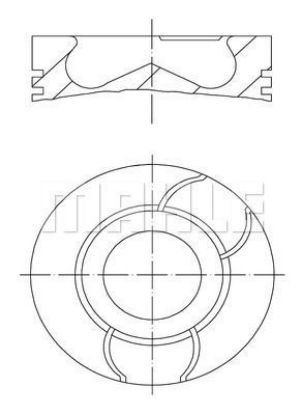 PİSTON SEGMAN 73,70mm STD. 206 DV4/HDI 8V resmi