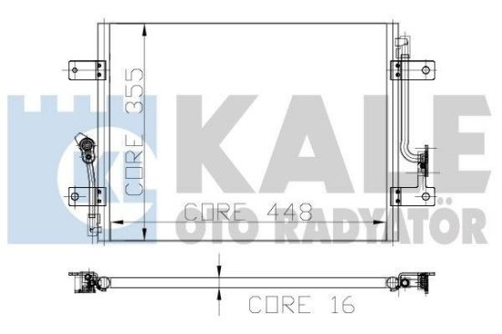 KLİMA RADYATÖRÜ-KONDENSER 1 SIRA ALB SİS. PALİO 1 resmi
