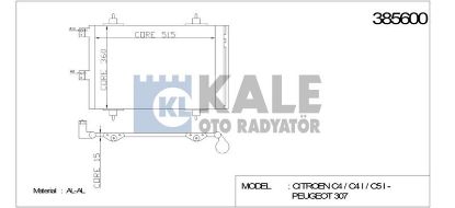 KLİMA RADYATÖRÜ 307-C4 2.0HDI 8V-16V (01+) resmi