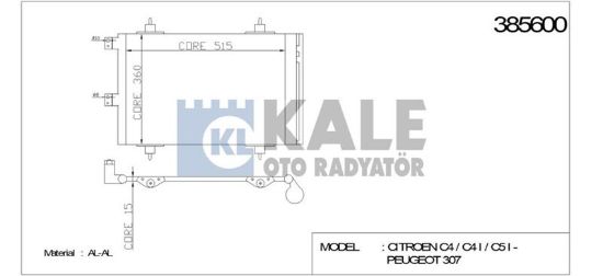 KLİMA RADYATÖRÜ 307-C4 2.0HDI 8V-16V (01+) resmi