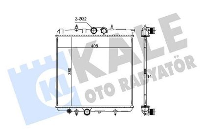 RADYATÖR 1 SIRA ALB SİS. 206 1.4i 8V-1330.38-1330. resmi