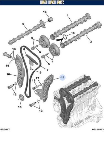ZİNCİR GERGİ TAKOZU 308-C3 EP6 resmi