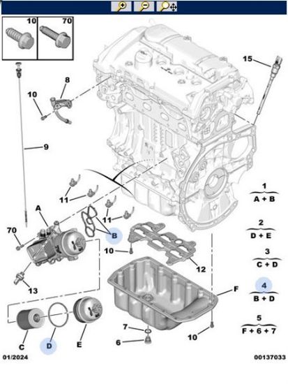 YAĞ FİLTRE CONTASI 508/308/DS4 resmi