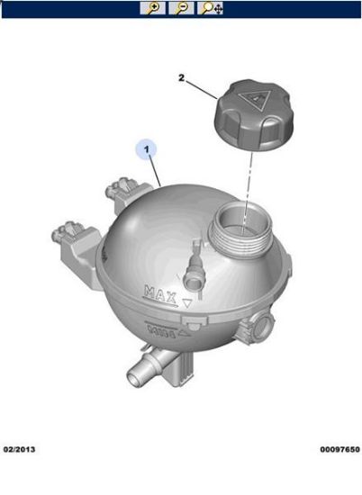 YEDEK SU DEPOSU 1007-207-C2-C3 DV6TD resmi