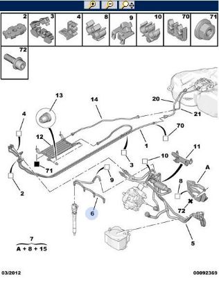 YAKIT HORTUMU 207-307-308-407 1.6HDI resmi
