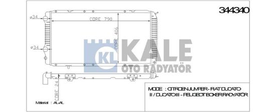 RADYATÖR BOXER I-IIDUCATO 2.0-2.5-2.8TD (94-06) (M resmi