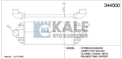 TURBO RADYATÖRÜ 806-EXPERT I-II 1.9-2.0HDI 96-99 resmi