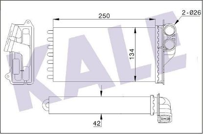 KALORİFER RADYATÖRÜ 1007-C3 II-PLURIEL 1.4-1.6HDI resmi