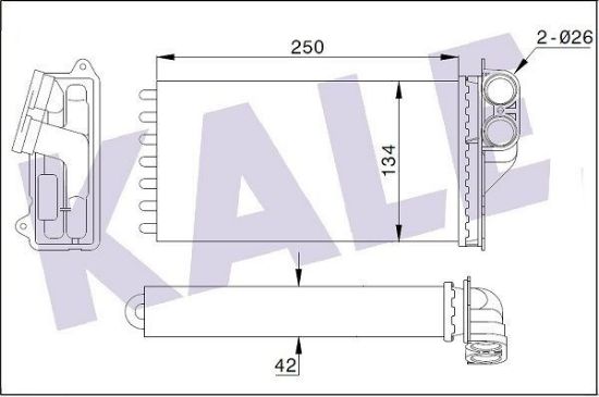KALORİFER RADYATÖRÜ 1007-C3 II-PLURIEL 1.4-1.6HDI resmi