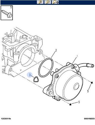 VAKUM POMPA CONTASI KÜÇÜK  206-307 DV4TD resmi