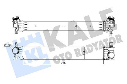 RADYATÖR INTERCOOLER Brazıng   DUCATO-BOXER IV  2.0/2.2 DW10FUC/DW12 EURO 6 /2.3JTD. resmi
