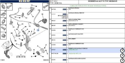 DEBRİYAJ ÜST MERKEZ   307-C4  1.6/2.0HDI resmi
