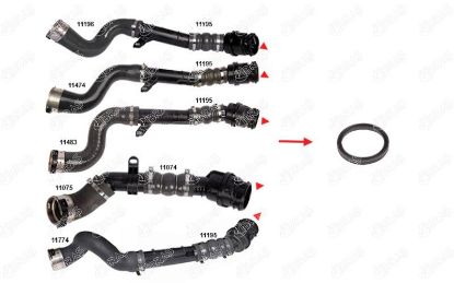 TURBO BORUSU CONTASI PLASTİK BORU HARİÇ DUSTER LOGAN II CITAN QASHQAI II CLIO IV MEGANE III IV resmi