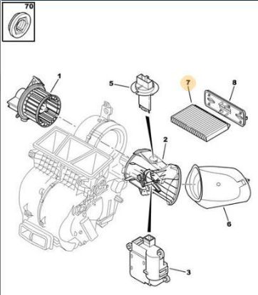 ERP POLEN FİLTRESİ 1007-307-308-407-C2-C3-C4-DS4 1.4/1.6/2.0HDI resmi