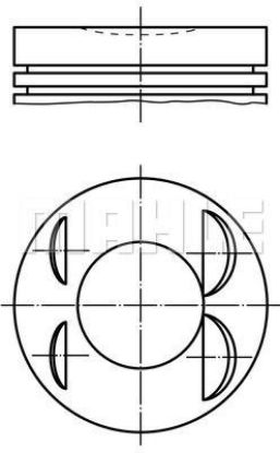 PİSTON SEGMAN 86,00mm STD. 306-406 2.0 16V/XU10J4R resmi