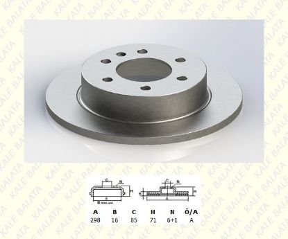 ARKA FREN DİSK AYNASI 298mm CRAFTER-SPRINTER 06-> resmi