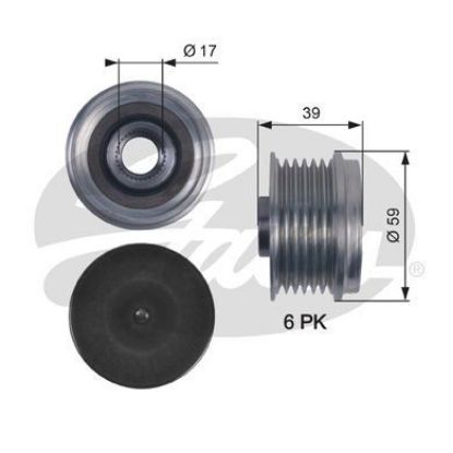 ALTERNATÖR KASNAĞI Rulmanlı FIORINO-DOBLO-LINEA-CORSA C-ASTRA H 1.3JTD/Z13DT resmi