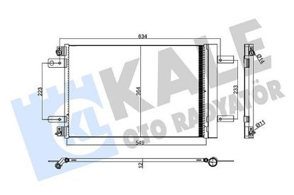 KLİMA RADYATÖRÜ 3008 II - 308 II - 5008 II - 508 EXPERT IVPARTNER - C4 PICASSO - JUMPY IV resmi