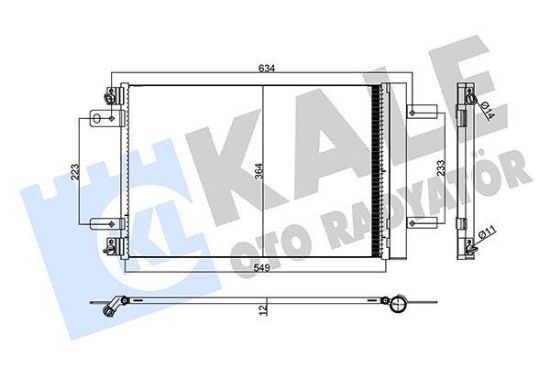 KLİMA RADYATÖRÜ 3008 II - 308 II - 5008 II - 508 EXPERT IVPARTNER - C4 PICASSO - JUMPY IV resmi