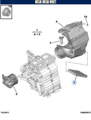 POLEN FİLTRESİ 107-C1 DV4TD/6447.TT/PEUGEOT resmi