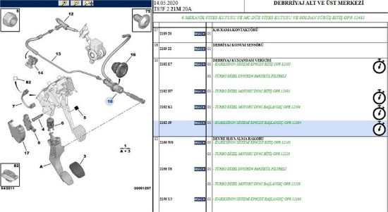 DEBRİYAJ ÜST MERKEZ 3008-5008-PARTNER TEPEE resmi