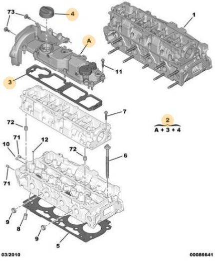 KÜLBÜTÖR KAPAĞI 308-C5X7-FOCUS EURO5 DV4C/DV6C resmi