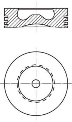 PISTON SEGMAN STD 89.91 MM TRANSIT V347 2.4D resmi