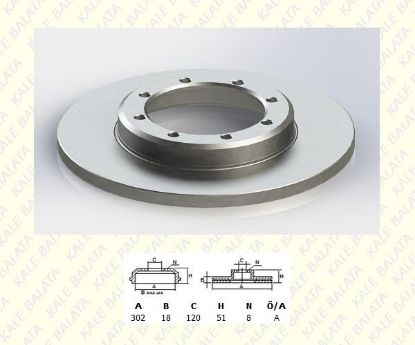ARKA FREN DİSK AYNASI 302mm MASTER III 2.3DCI 10-. resmi