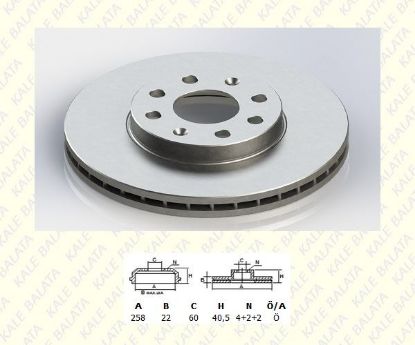 FREN DİSK AYNASI ÖN     CORSA D/E-G.PUNTO  1.2/1.3/1.4   2007-> resmi