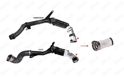 TURBO HORTUMU PLASTİK BORU HARİÇ DUSTER CLIO III LOGAN II SANDERO II 1.5DCI 10-18 resmi