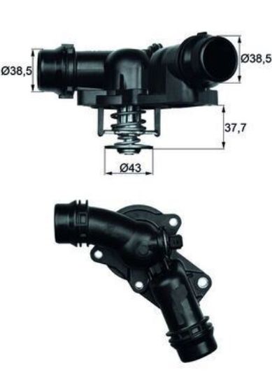 TERMOSTAT BMW M52 M54 E36 E38 E39 E46 E60 E65 E83 E53 Z3 Z4 E85 resmi