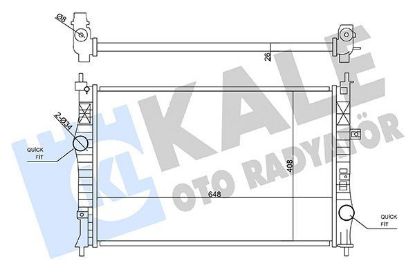 RADYATÖR SU  308-3008-508-5008-EXPERT IV-C4-C5-SPACETOURER resmi
