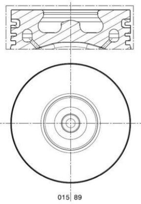 PİSTON+SEGMAN STD 89.1mm TRANSIT 2.4 TURBO 120PS V-184 resmi