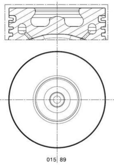 PİSTON+SEGMAN STD 89.1mm TRANSIT 2.4 TURBO 120PS V-184 resmi