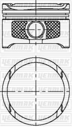 MOTOR PİSTON+SEGMAN 0.50 GOLF IV-BORA-TOLEDO II-LEON 1.6 16V 00>06 resmi