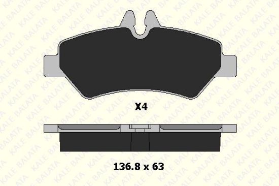 FREN BALATASI ARKA 2FİŞ   CRAFTER-SPRINTER  06->/A0044206920/2E0698451/3926/GDB1697/FVR1780/KALE BAL resmi