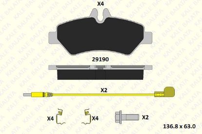 FREN BALATASI ARKA 2FİŞ   CRAFTER-SPRINTER  06-> resmi