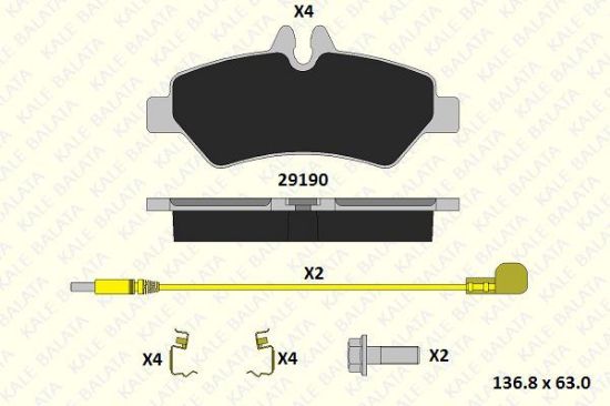 FREN BALATASI ARKA 2FİŞ   CRAFTER-SPRINTER  06-> resmi
